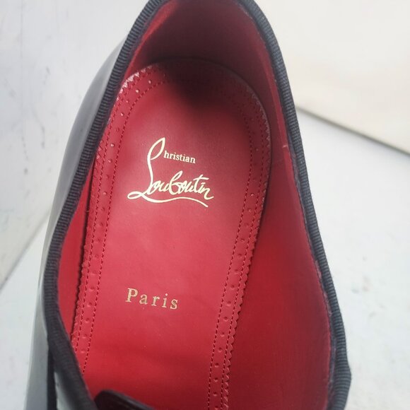 Christian Louboutin Black Patent Lafitte On MENS Loafer - Picture 8 of 10